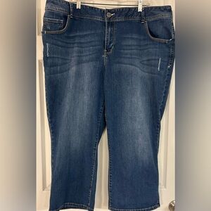 Lane Bryant GeniusFit Capri Jeans Size 22